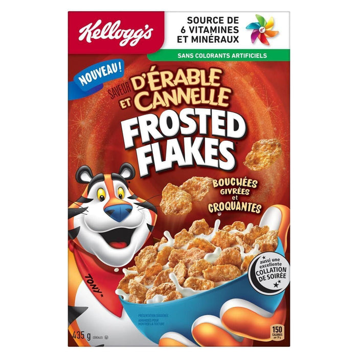 Kellogg's Maple Cinnamon Frosted Flakes Cereal, 435g/15oz Box