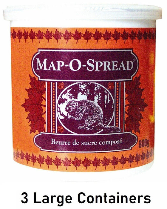 Map-O-Spread Sweet Composed Sugar Spread Extra Large 700g Each 3 Containers From