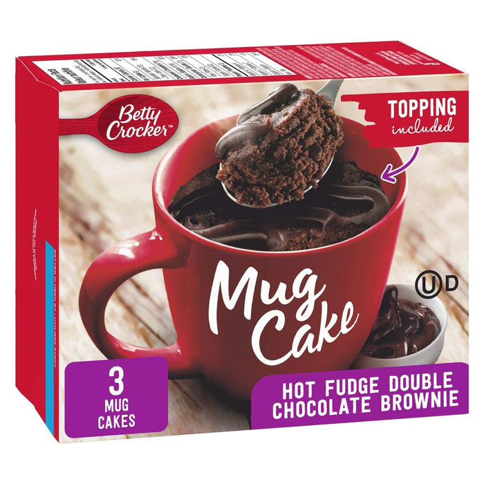 Betty Crocker Mug Cake Hot Fudge Double Chocolate Brownie 10.3oz