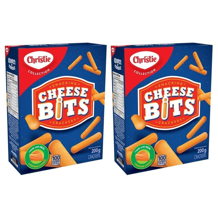 Christie Cheese Bits Snacking Crackers 200g/7oz, 2 BOXES