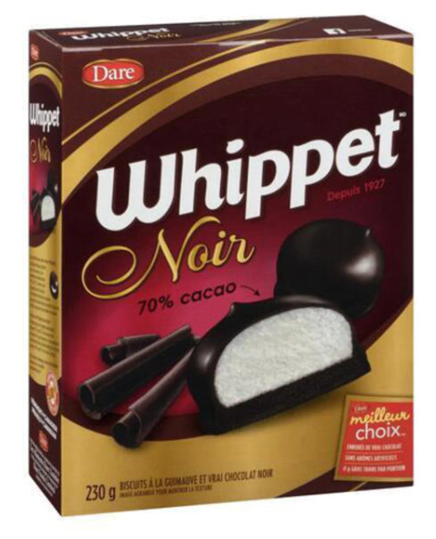 Dare Whippet Noir Cookie 70% Cocoa Dark Chocolate Original 230g