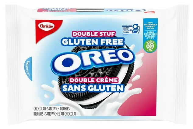 Oreo Gluten Free, Double Stuf Chocolate Sandwich Cookies, 353g