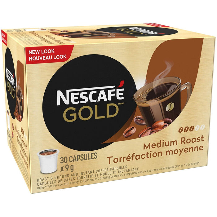 Nescafe Gold Rich & Smooth Keurig K Cup Capsules (Pack Of 30 Cups)