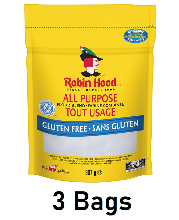 Robin Hood Gluten Free All Purpose Flour Blend 907g/32oz Each 3 Bags