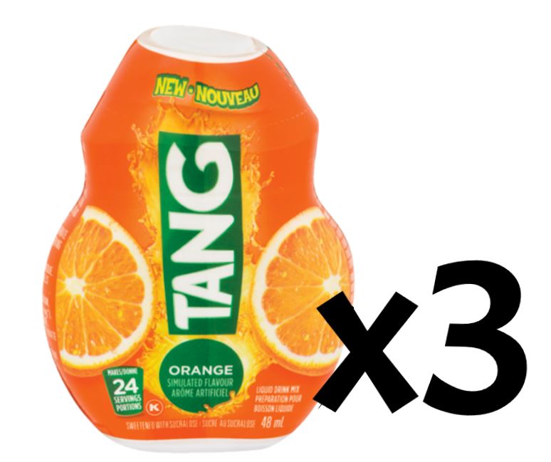 Tang Orange Liquid Drink Mix 48ml Each 3 Count From Canada