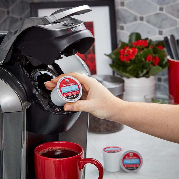 Tim Hortons French Vanilla Coffee, 12 Single Serving K-CUPS for Kuerig - CanadaGrocery