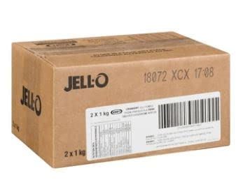 Jell-O Strawberry Jelly Powder Gelatin Mix, 1kg/2.2lbs