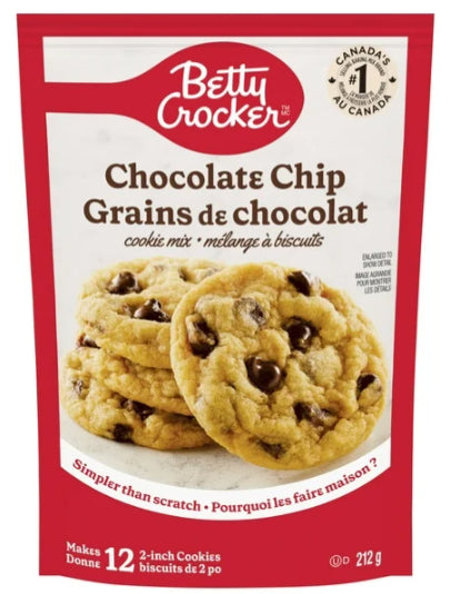 Betty Crocker Cookie Mix, Chocolate Chip, 212g