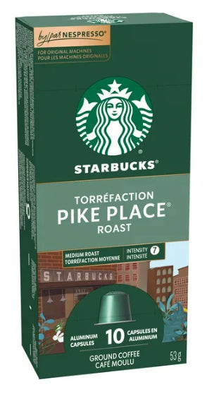 Starbucks Coffee Pods Pike Place Roast Nespresso 10 Capsules 53 g