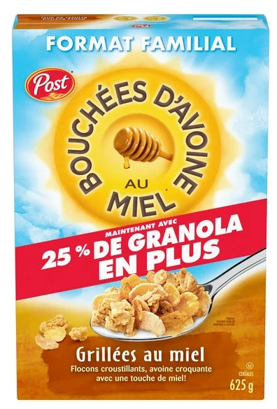 Post Honey Bunches of Oats Honey Roasted Cereal, Family Size, 625g