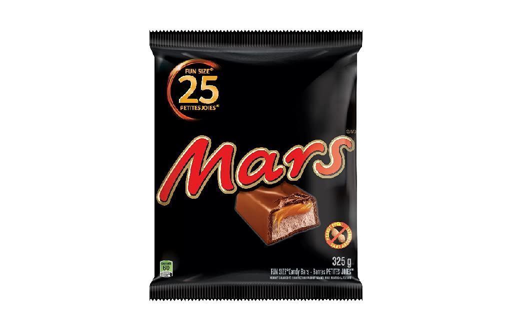 Mars Chocolate Halloween Candy Bars 325g/11.5 oz Bag 25 Mini Sized Bars