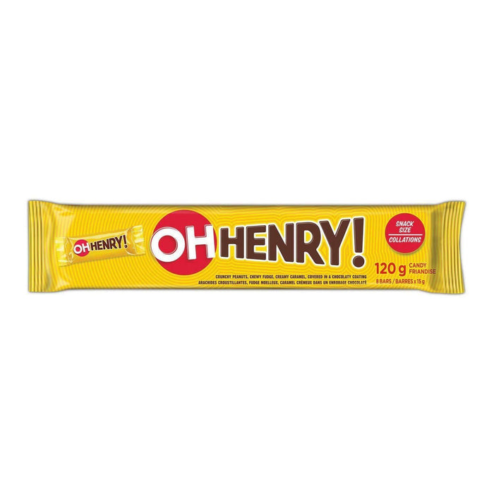 Oh Henry! Chocolate Bars - 8 x 15g (120g/4.5 oz.) Mini Snack Bars