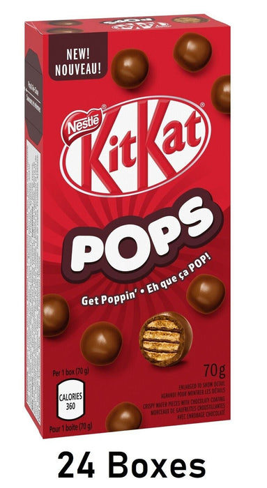 KitKat Pops Milk Chocolaty Snacks 70g Each 24 Boxes