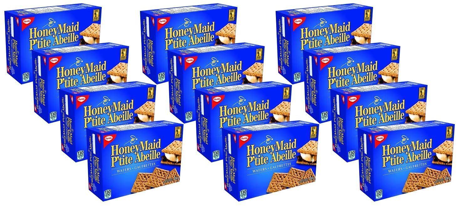 Christie Honey Maid Graham Cracker Wafers Boxes 400g/14.1oz, 12 BOXES