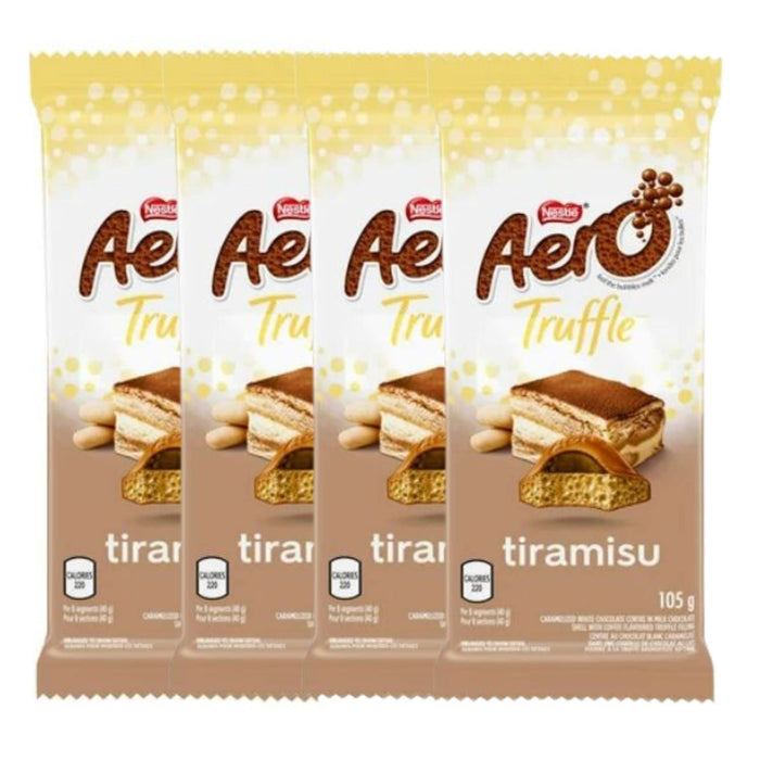 Nestle Aero Tiramisu Chocolate Bars 105g Each 4 Large Bars