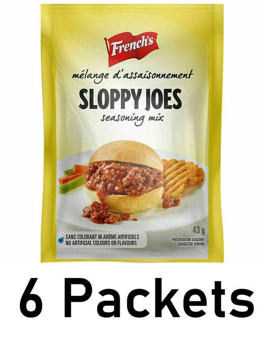 French's Sloppy Joe Seasoning Mix 43g Each 6 Count - CanadaGrocery