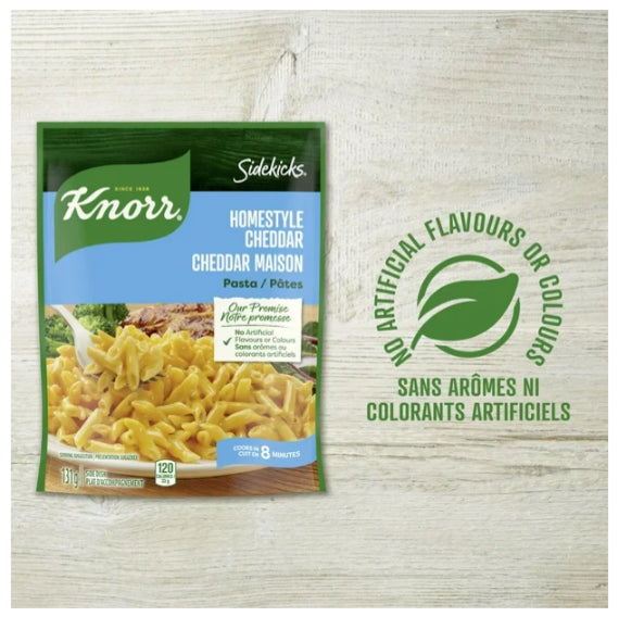 Knorr Sidekicks Homestyle Cheddar Pasta Side Dish, 131g