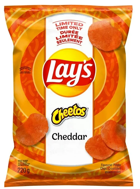 Lay's Cheddar Flavored Potato Chips, 220g