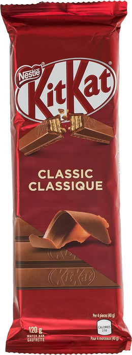 Nestle Kitkat Classic Wafer Bar with Superior Canadian Chocolate, 120g/4.2oz