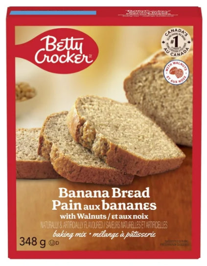 Betty Crocker Banana Bread with Walnuts Baking Mix, 348g