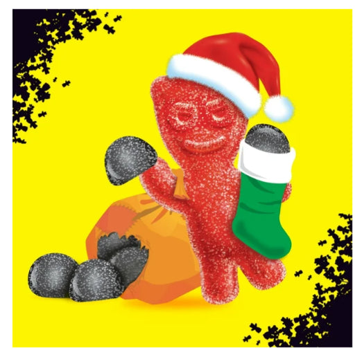 Sour Patch Kids, Coal, Black Raspberry Flavored Candy, Stocking Stuffer, 100g