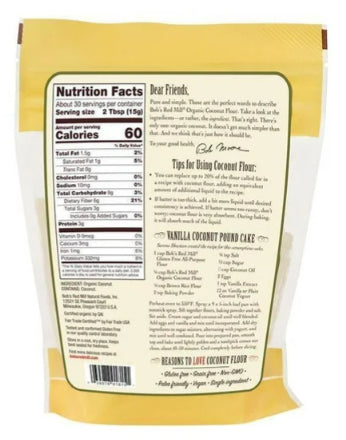 Bob's Red Mill Organic Coconut Flour 453g