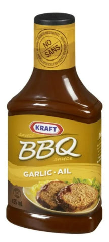 Kraft BBQ Sauce, Garlic, 455mL