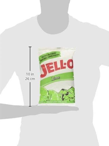 Jell-O Lime Jelly Powder Gelatin Mix, 1kg/2.2lbs (Pack of 2)