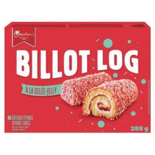 Vachon Billot Jelly Log Sponge Snack Cakes 10oz (6 Cakes) - CanadaGrocery