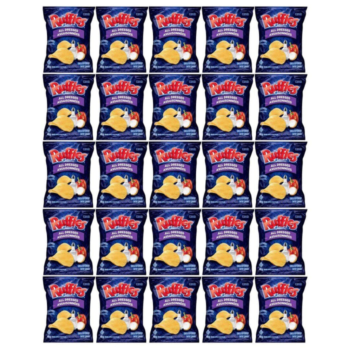 Ruffles All Dressed Potato Chips, Vending Bags 1.4oz, 25 Pack {1-5 DAY SHIPPING} - CanadaGrocery