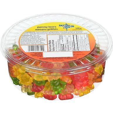 Carnaby Sweet Gummy Bears, 500g/17.5 oz Tub