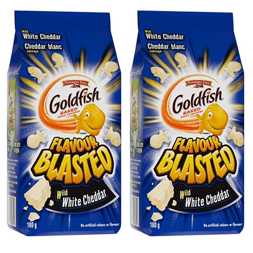 Goldfish Blasted Wild White Cheddar Crackers 6.3oz (2 Pack) {1-5 DAY SHIPPING} - CanadaGrocery