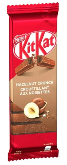 Nestle Kit Kat Hazelnut Crunch Wafer Bar, 120g