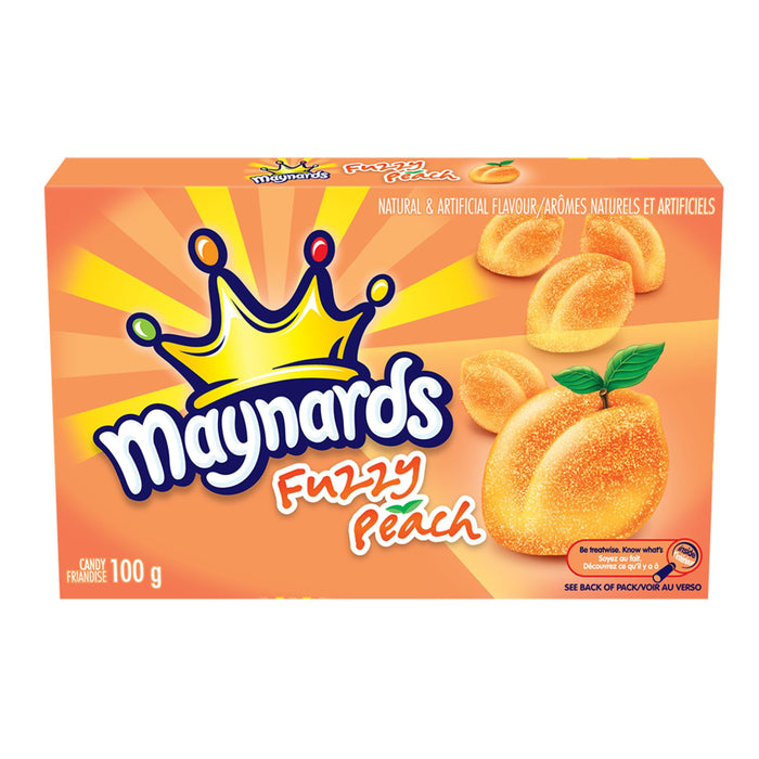 Maynards Fuzzy Peach Gummy Candy, 100g/3.5oz