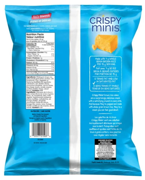 Quaker Cheddar Crispy Minis Family Size 215g