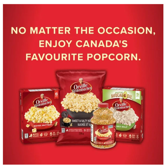 Orville Redenbacher Smart Pop! Popcorn, Non-GMO, 80% Less Fat, 10 x 70g, 700g