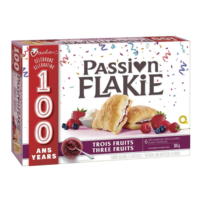 Vachon Passion Flakie, Three Fruits, 305g Box