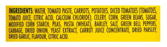 Habitant Garden Style Vegetable Soup, 796mL