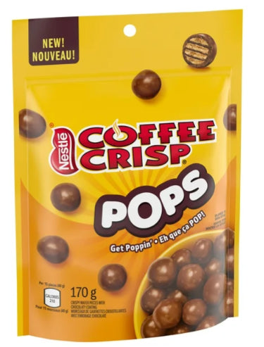 Coffee Crisp POPS Chocolaty Snacks Pouch, 170g