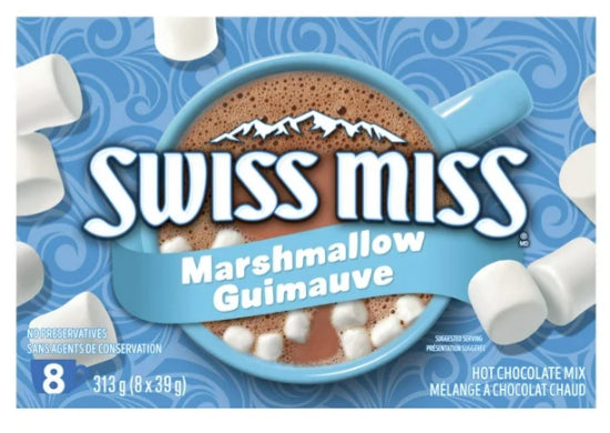 SWISS MISS Marshmallow Hot Chocolate Mix, 8 x 39g, 313g