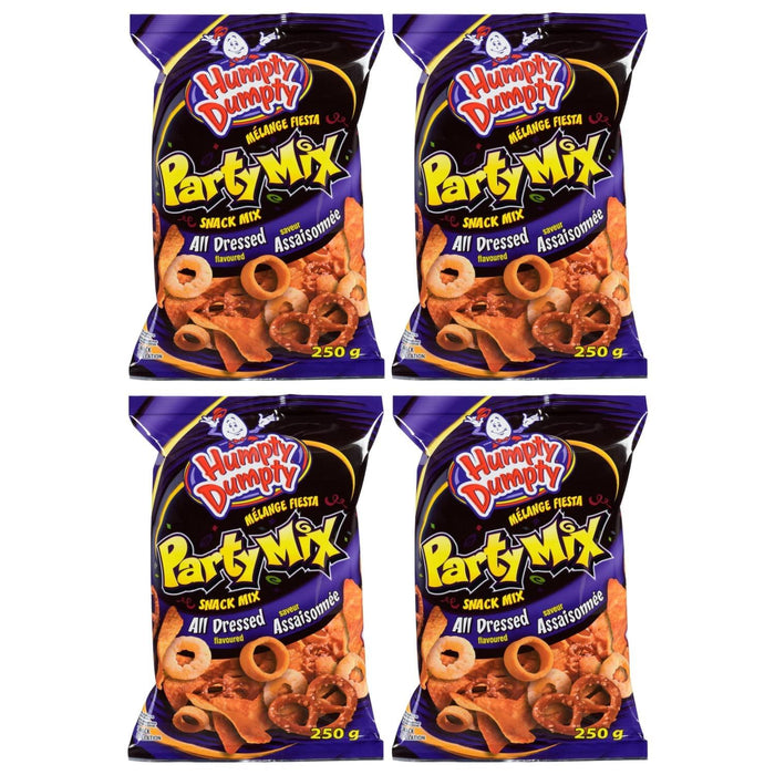 Old Dutch Humpty Dumpty All Dressed Party Mix, 250g/8.8oz Each 4 Bags