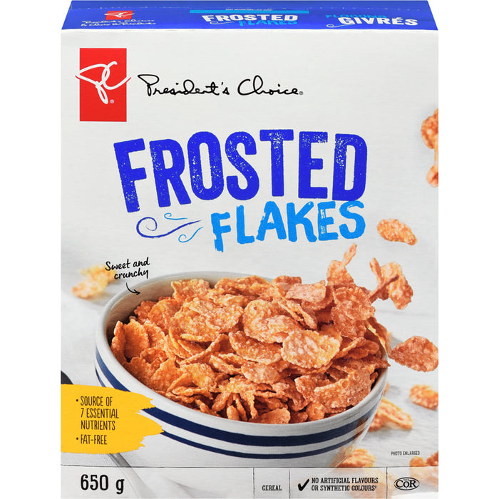 President's Choice Frosted Flakes Cereal 650g Box