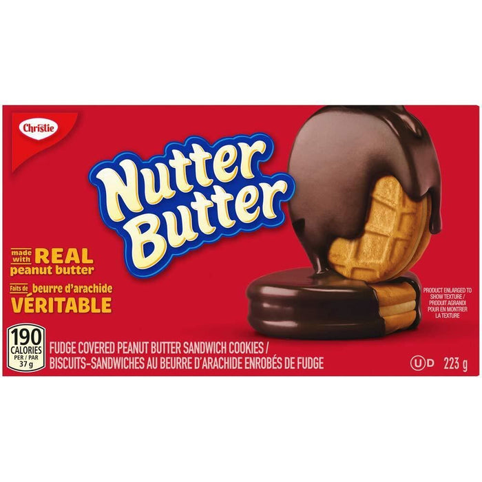 Christie Nutter Butter Fudge Covered Cookies, 223g/7.9oz