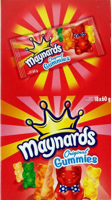 Maynard's Original Gummies 60g Each 18 Bags