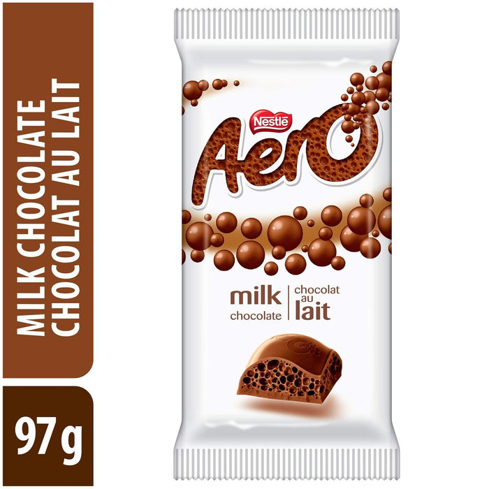 Nestle Aero Milk Chocolate, 97g Tablet Jumbo Bar