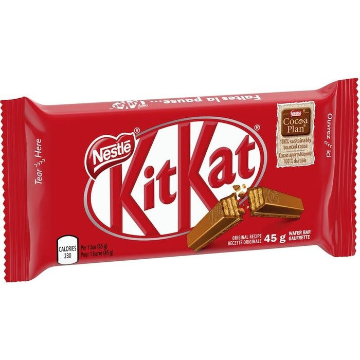 Nestle KitKat 4 Finger Chocolate Bars Case, 48x45g
