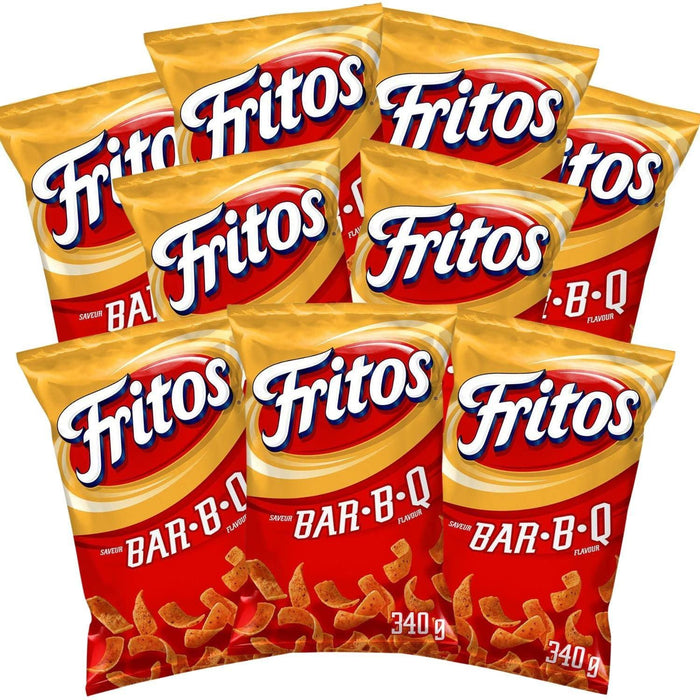 Fritos Bar-B-Q Flavored Corn Chips, 340g/12.3oz (Full Case of 9)