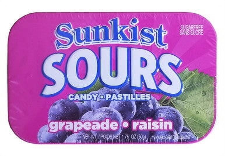 Sunkist Grapeade Sugar Free Sour Candies, 50g/1.76 oz