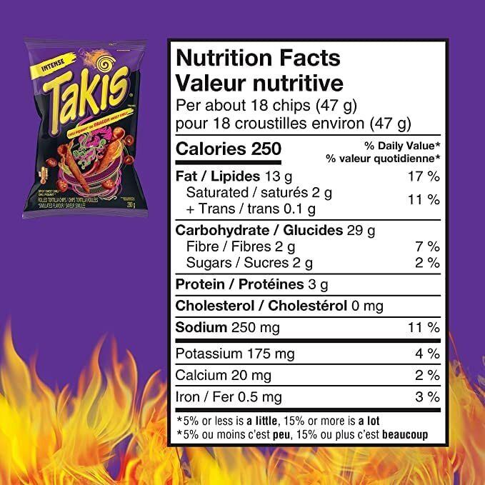 Takis Dragon Sweet Chili Rolled Tortilla Chips, 280g/9.8oz, 3 BAGS