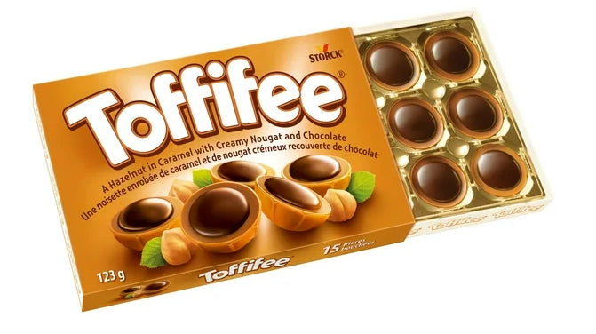 Toffifee Hazelnut in Caramel with Creamy Nougat And Chocolate Candy, 123g